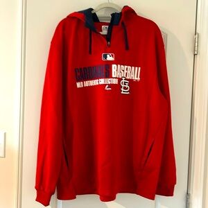 Men’s XL Red Majestic St. Louis Cardinals pullover sweatshirt